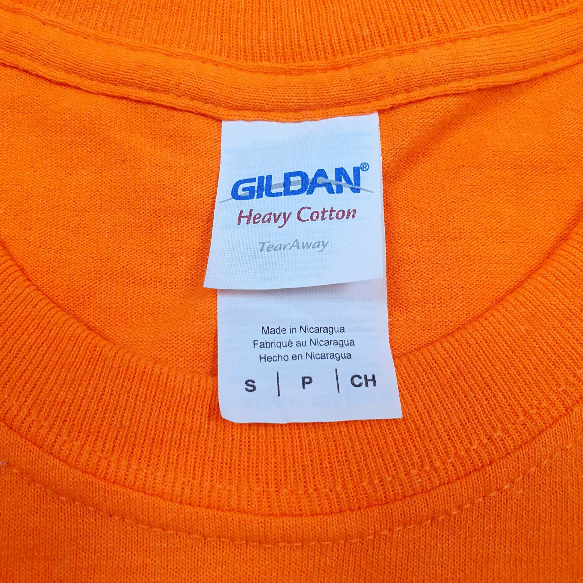 Mens Orange Gildan   T Shirt