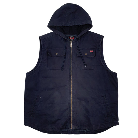 Mens Navy Wrangler Workwear  Coat