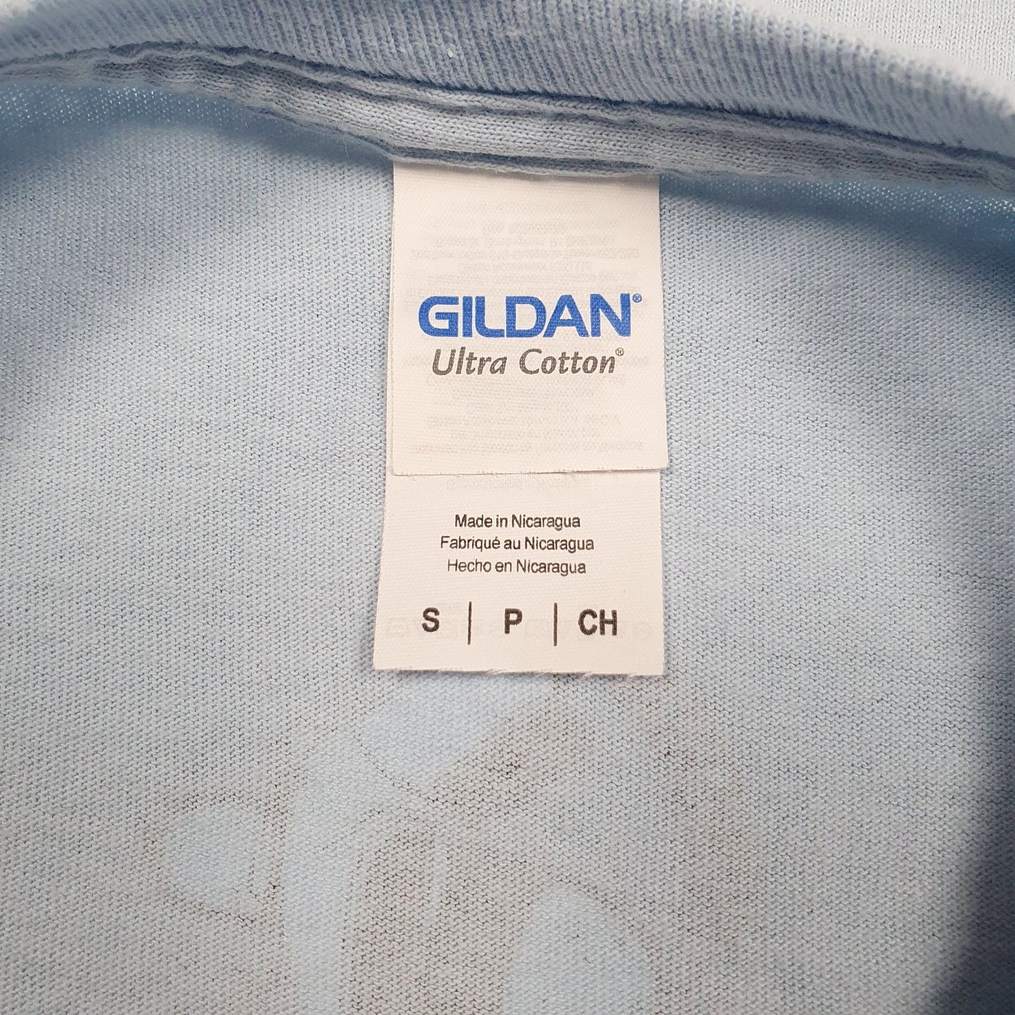 Mens Blue Gildan   T Shirt