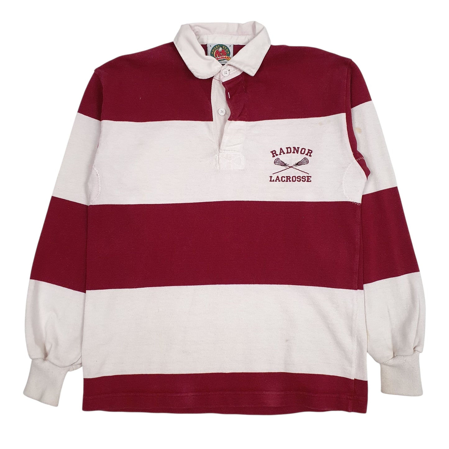 Mens Burgundy Barbarian  Long Sleeve Polo Shirt