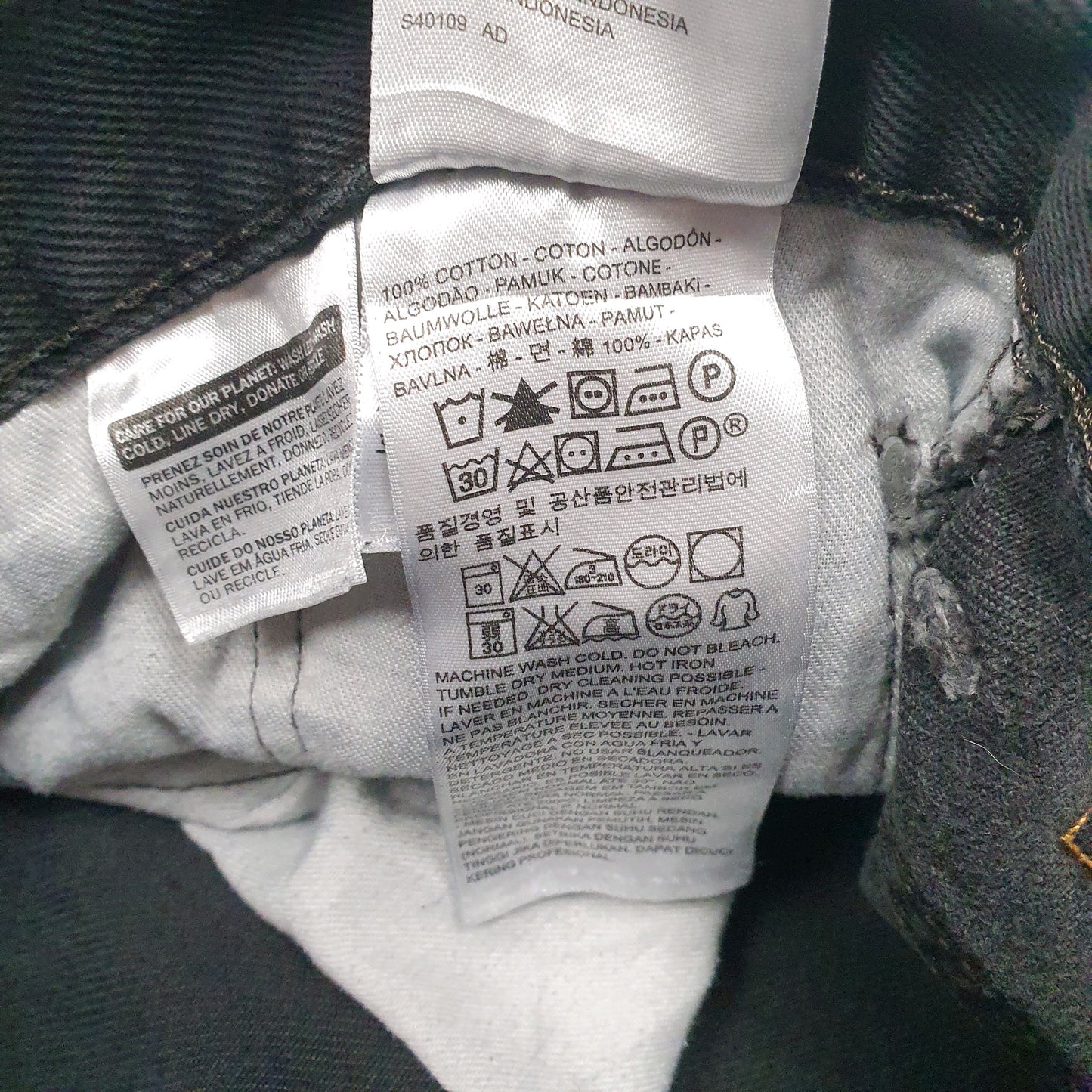 Mens Black Levis   Jeans