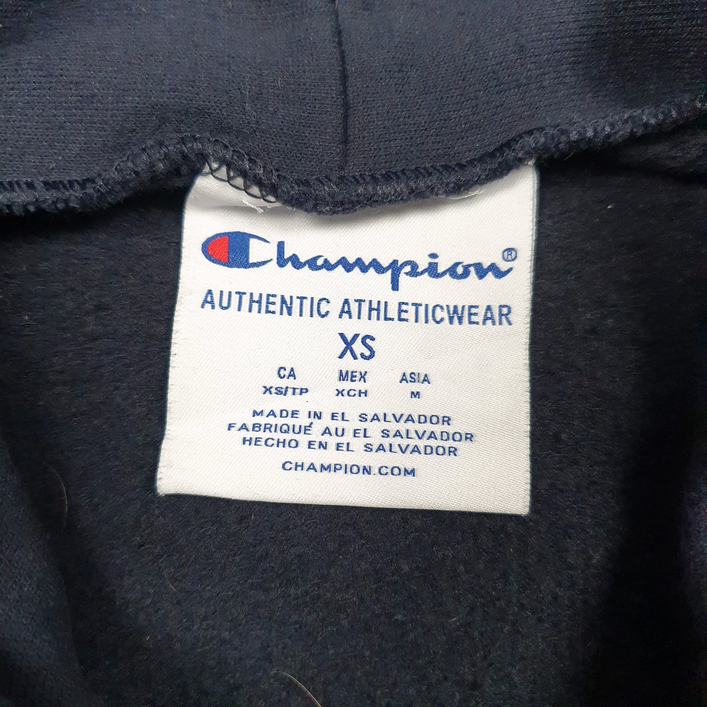 Mens Navy Champion Broward College Hoodie Jumper