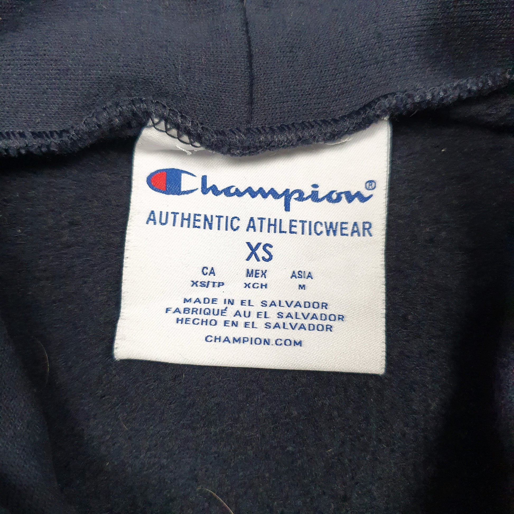 Mens Navy Champion Broward College Hoodie Jumper