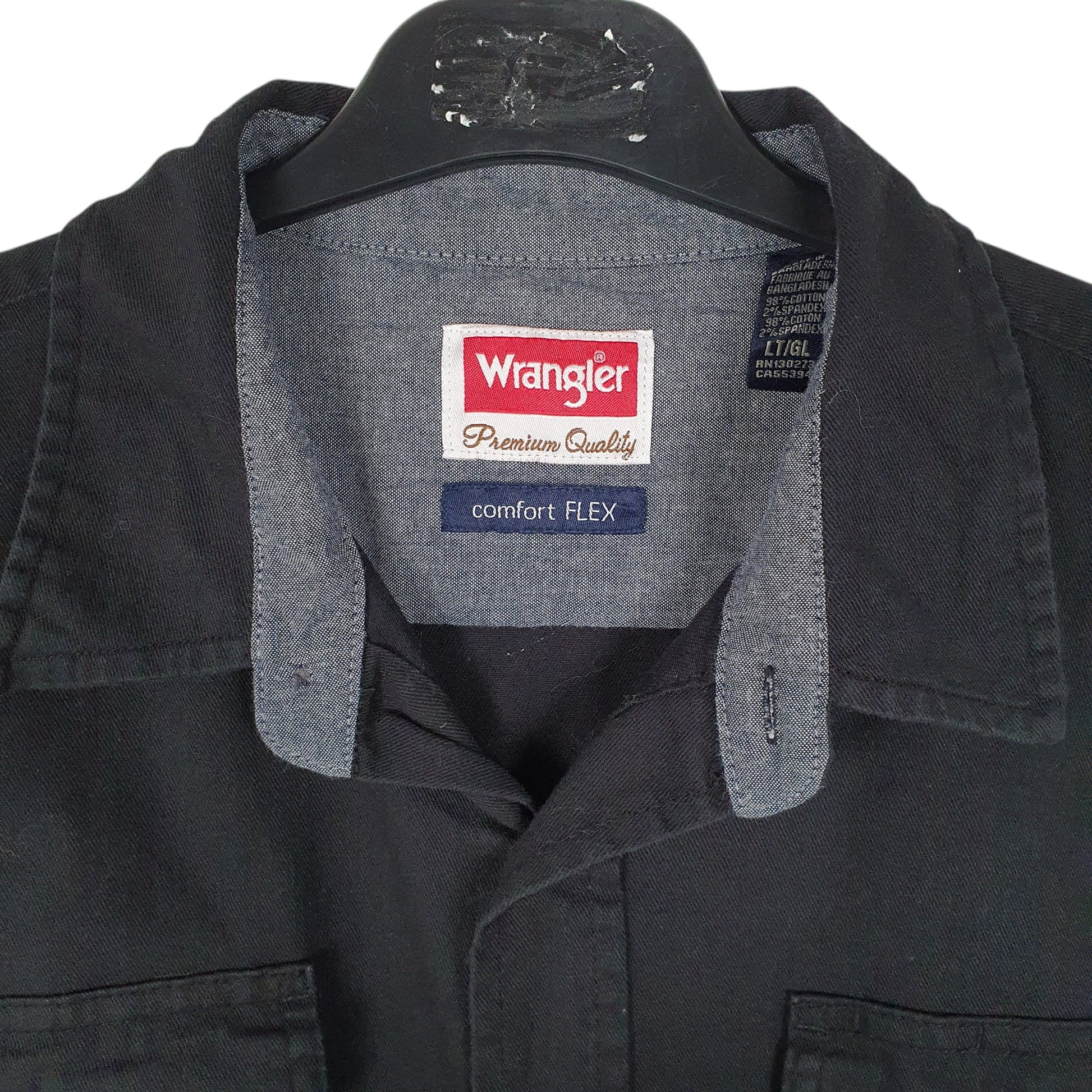 Mens Black Wrangler   Shirt