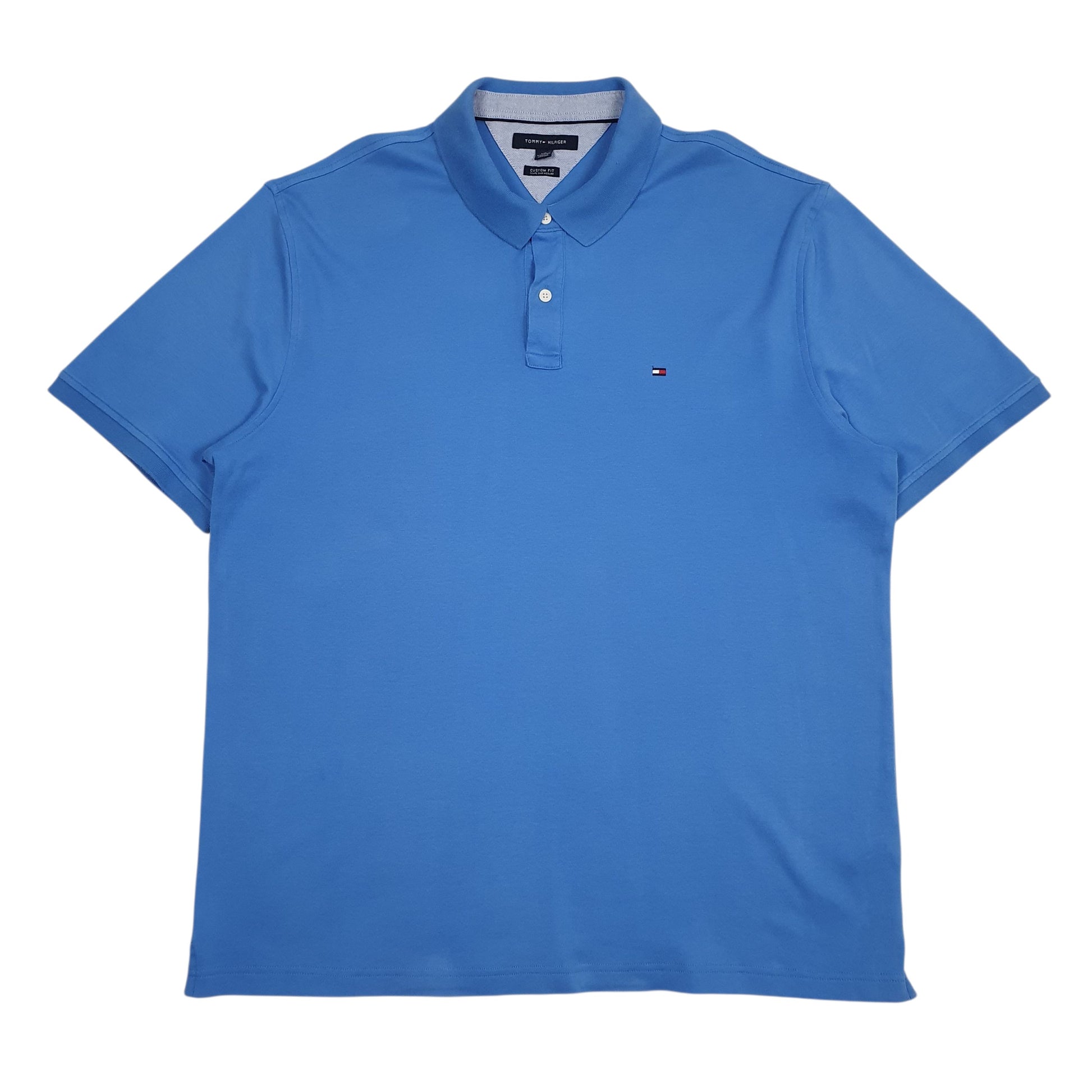 Mens Blue Tommy Hilfiger  Short Sleeve Polo Shirt