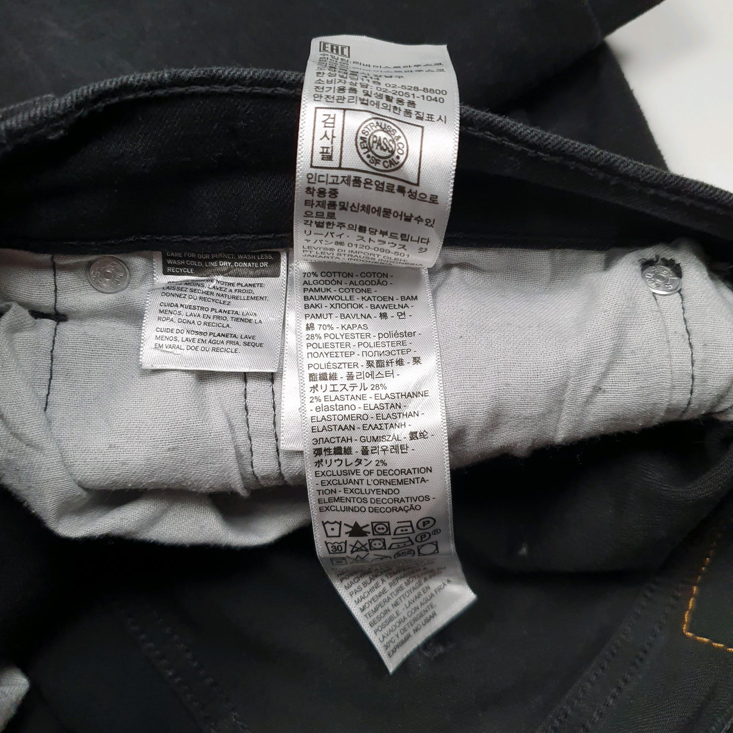 Mens Black Levis   Jeans