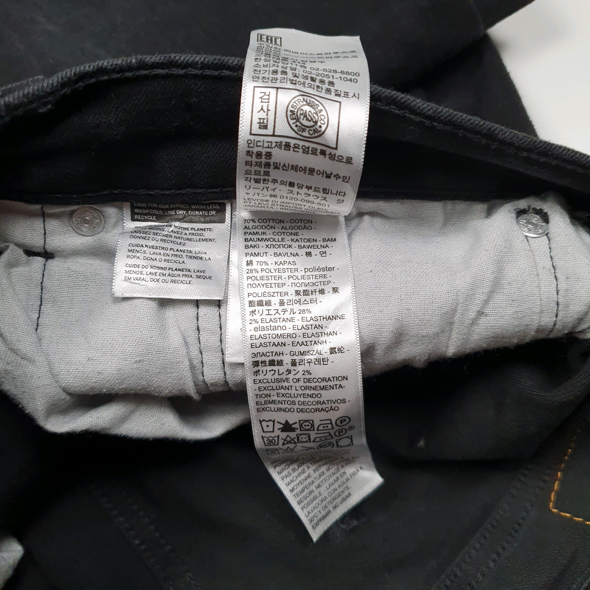 Mens Black Levis   Jeans