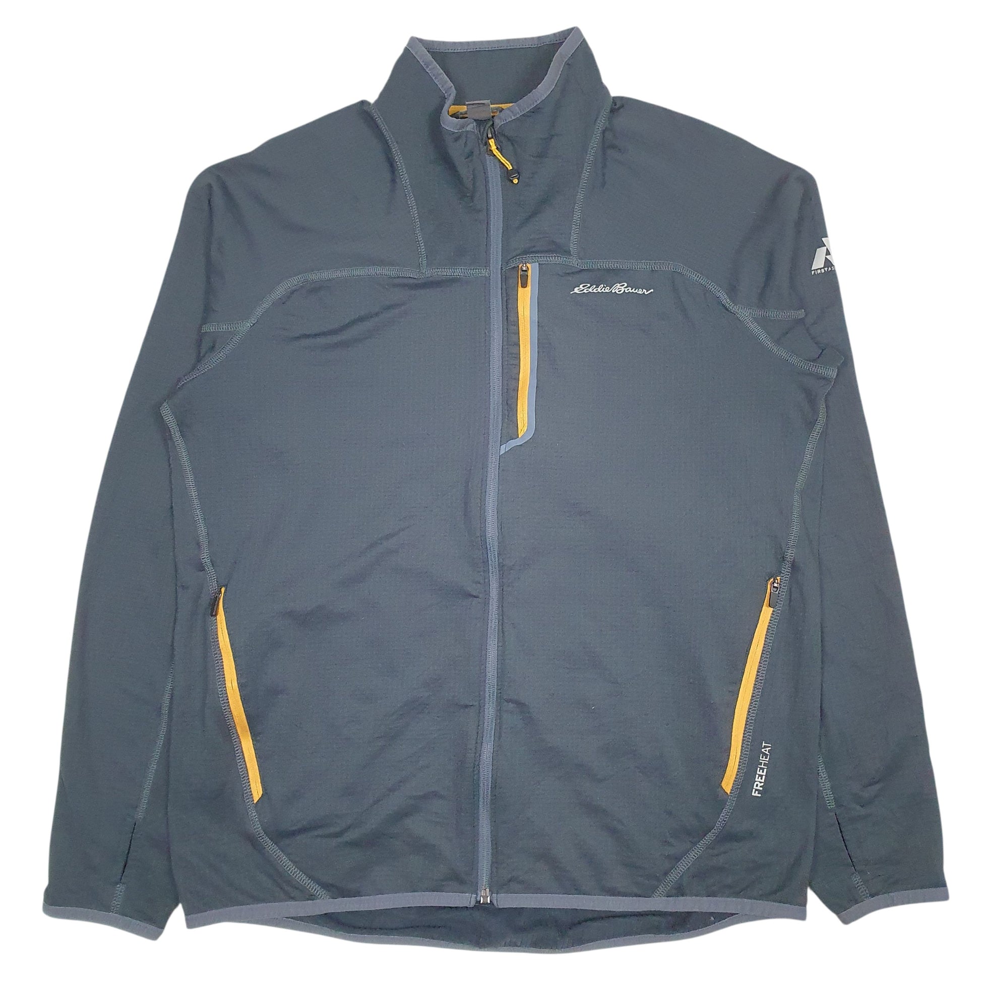 Mens Grey Eddie Bauer Freeheat Full Zip Jumper