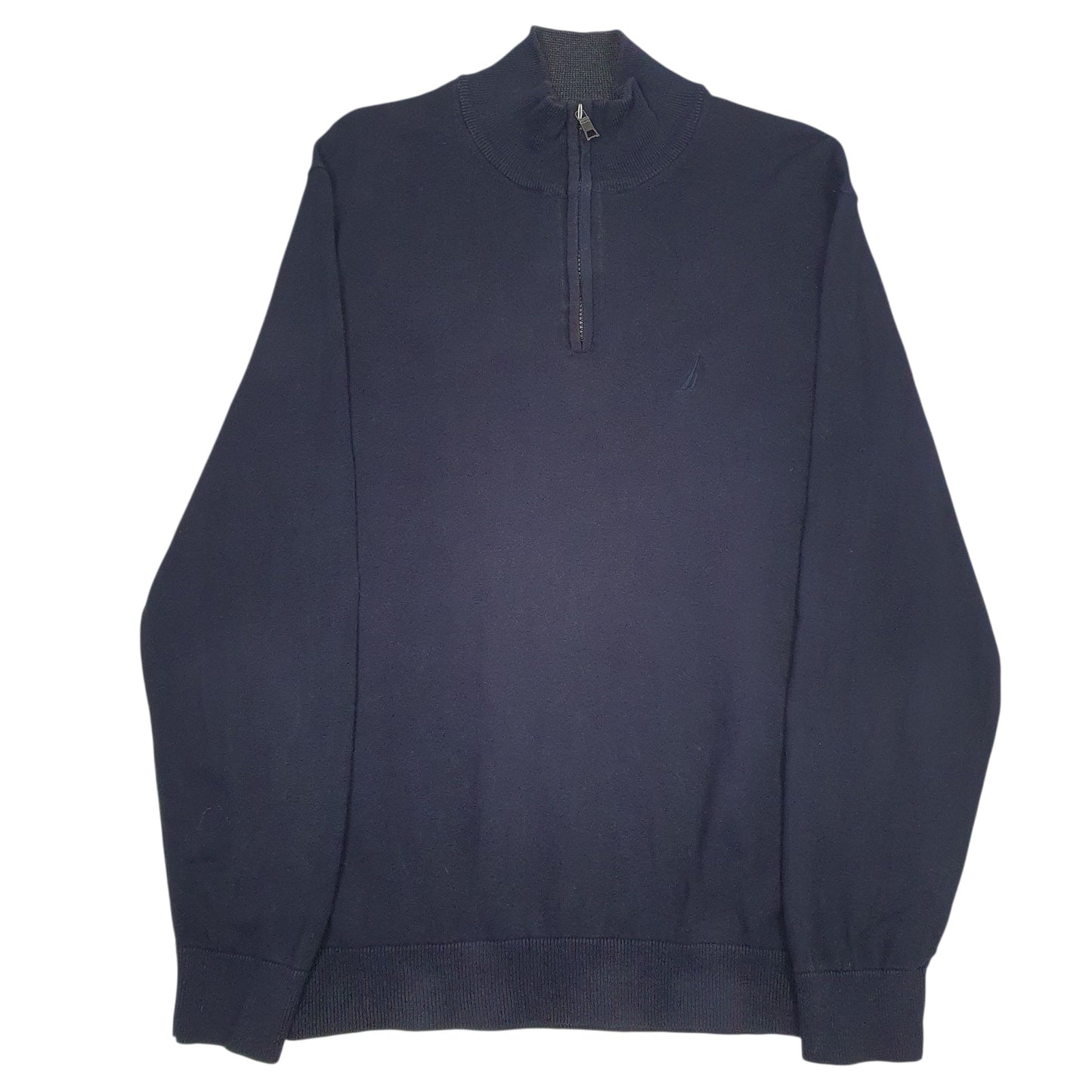 Mens Navy Nautica  Quarter Zip Jumper