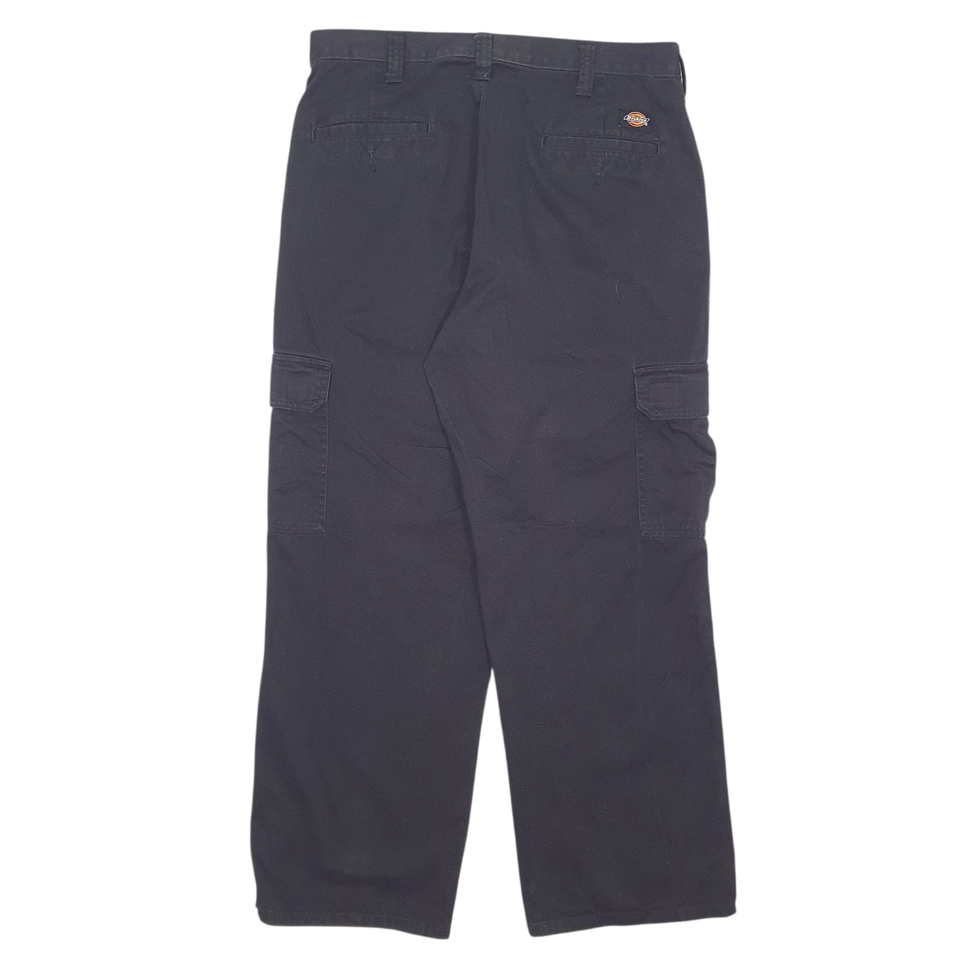 Mens Black Dickies   Trousers