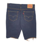 Mens Navy Levis 511 Cutoff Hoodie Shorts