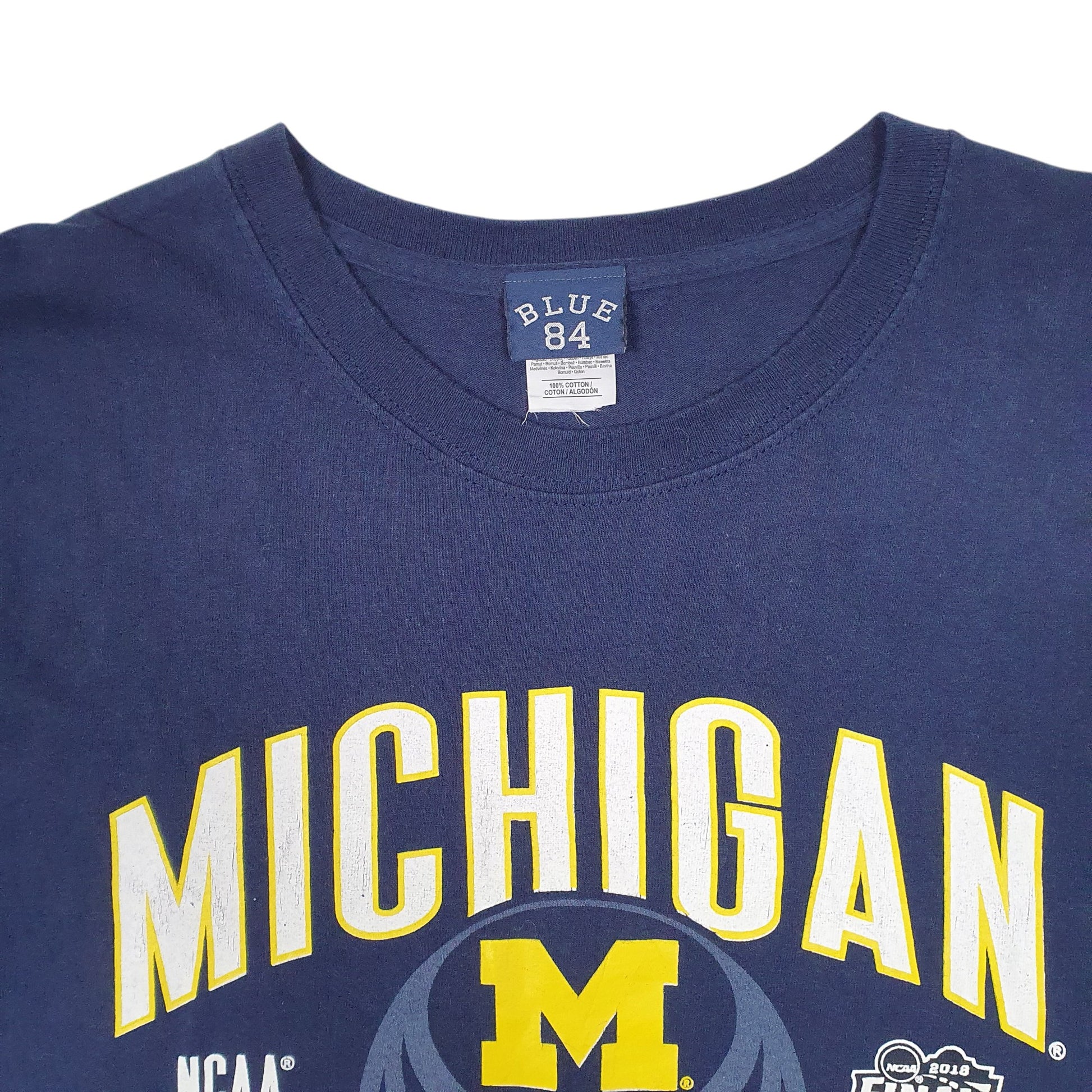 Mens Navy Blue 84 Michigan State  T Shirt