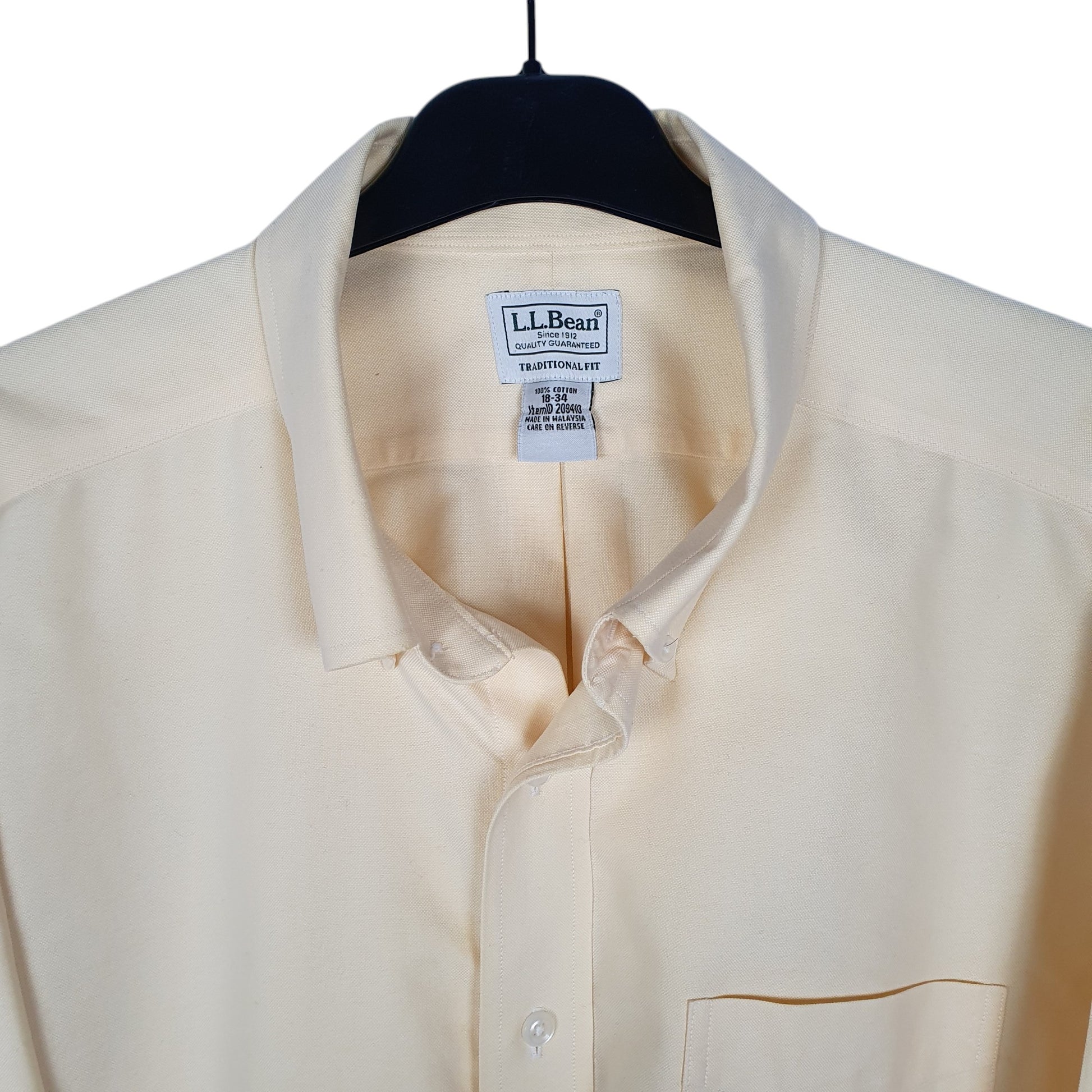 Mens Yellow L.L.Bean   Shirt