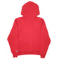 Mens Red Champion Spellout Hoodie Jumper