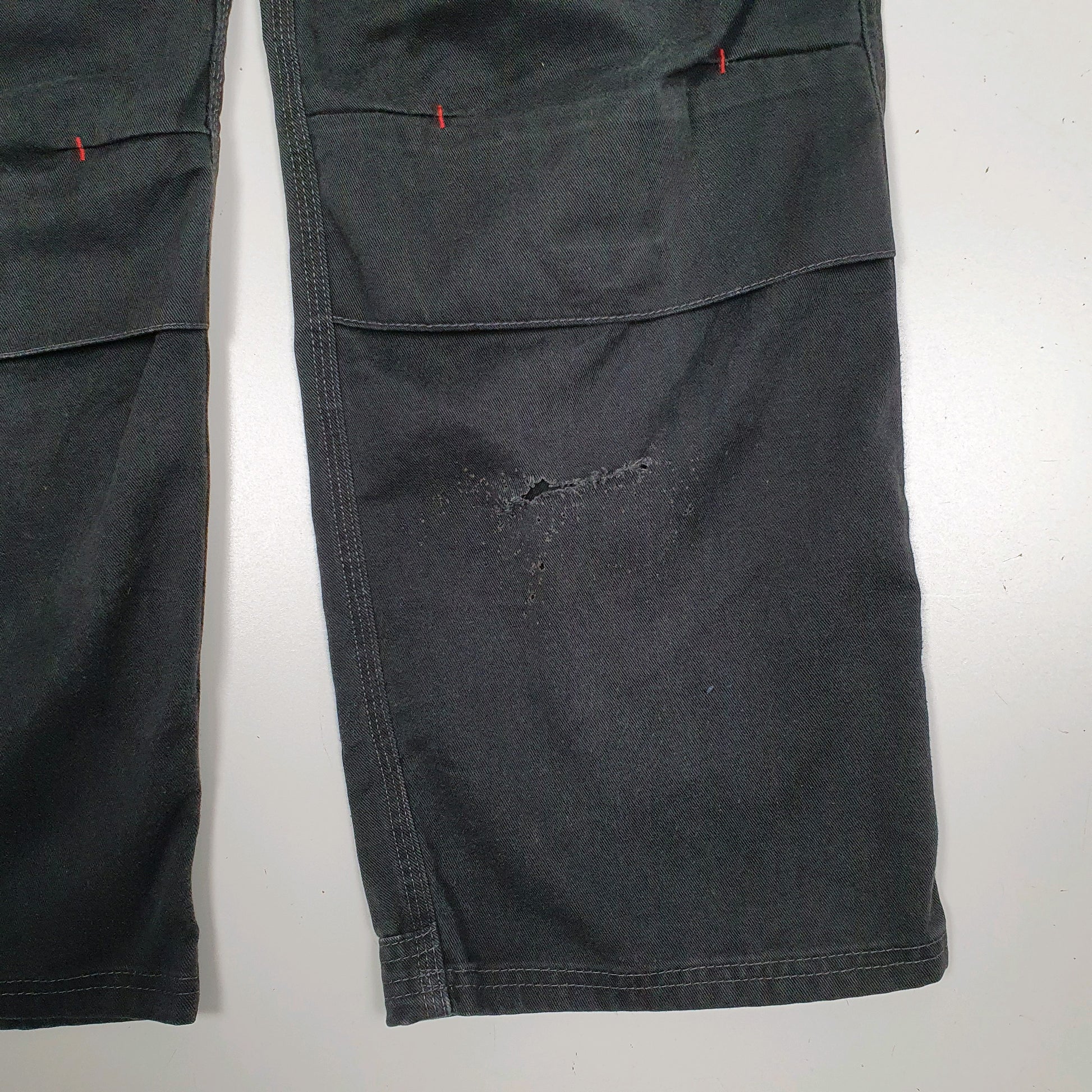 Mens Black Dickies   Trousers
