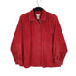 Womens Red L.L.Bean Chunky Corduroy Long Sleeve Shirt
