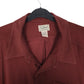 Mens Burgundy L.L.Bean Thick Flannel  Shirt