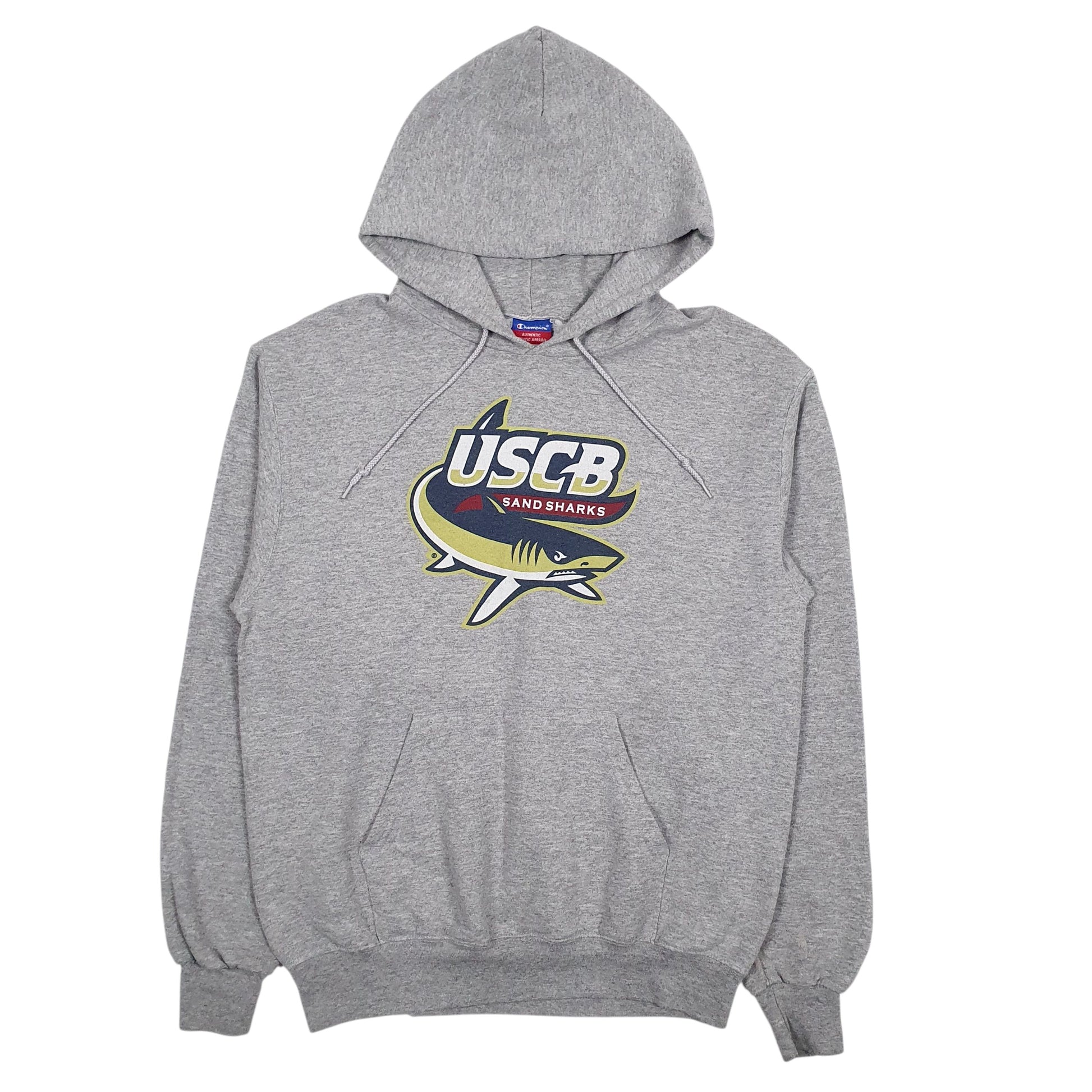 Mens Grey Champion USCB Sand Sharks Hoodie Jumper