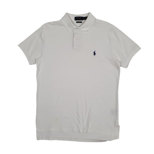 Mens White Polo Ralph Lauren  Short Sleeve Polo Shirt