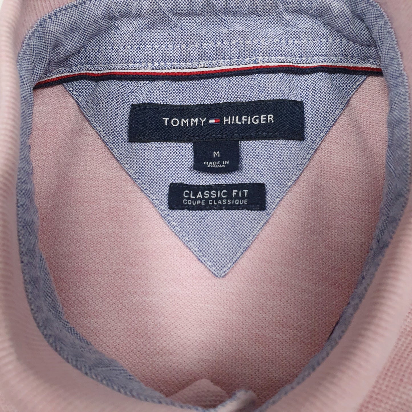 Mens Pink Tommy Hilfiger   Polo Shirt