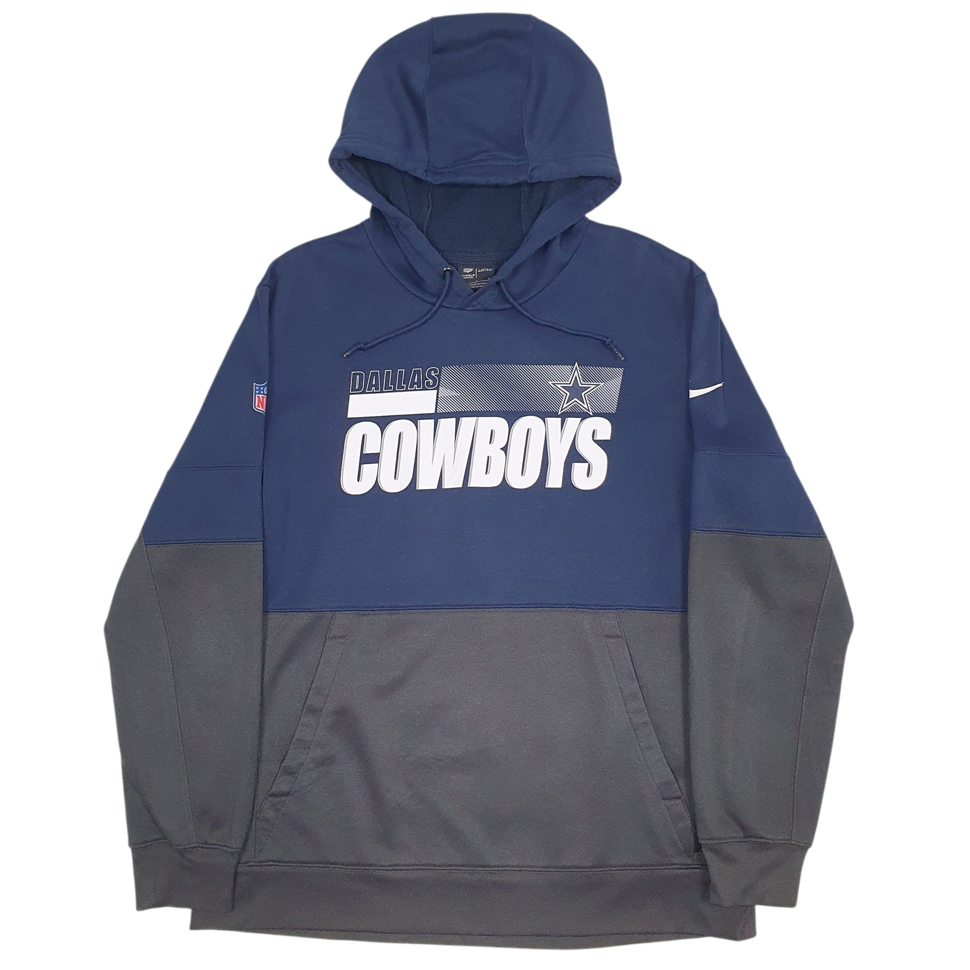 Mens Navy Nike Dri-Fit NFL Dallas Cowboys Hoodie Jumper