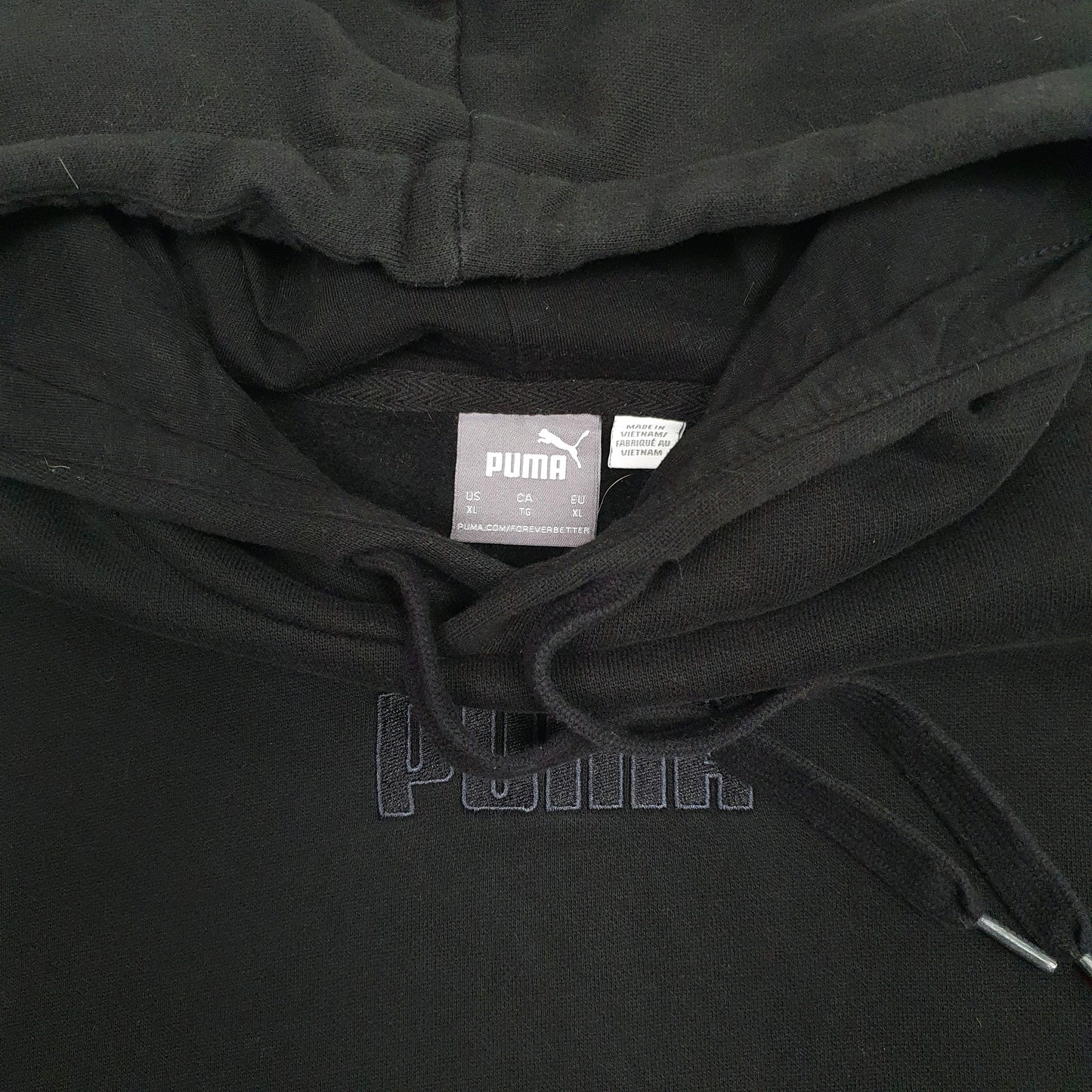 Mens Black Puma  Hoodie Jumper