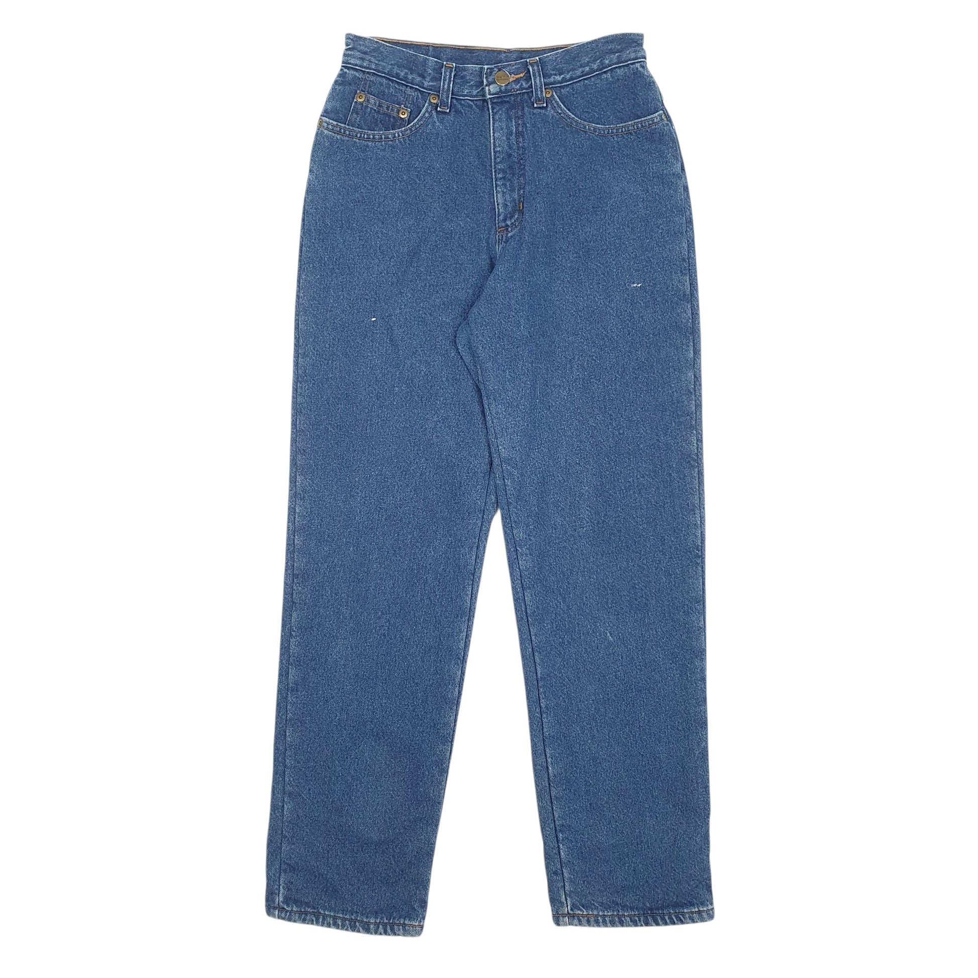 Womens Blue L.L.Bean Blanket Lined Double L Relaxed JeansW26 L30