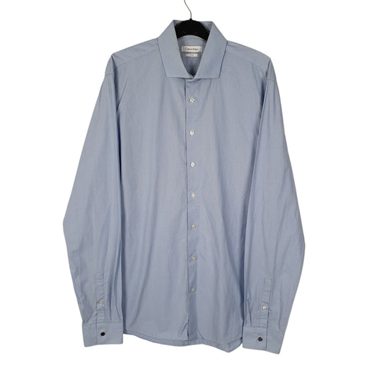 Mens Blue Calvin Klein  Long Sleeve Shirt