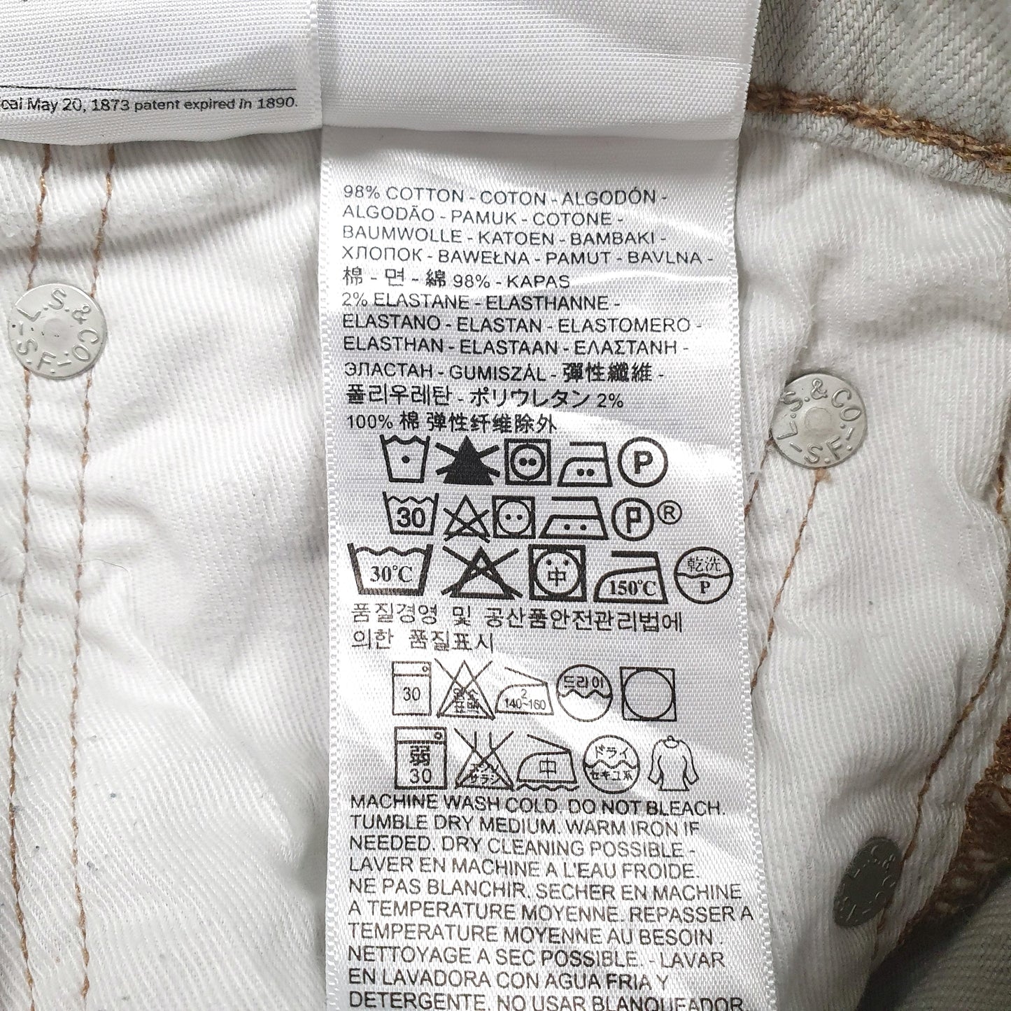 Mens Grey Levis   Jeans