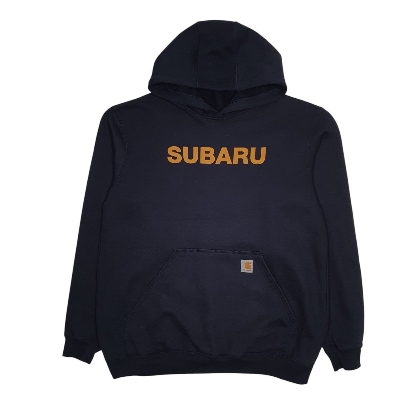 Mens Navy Carhartt Subaru Hoodie Jumper