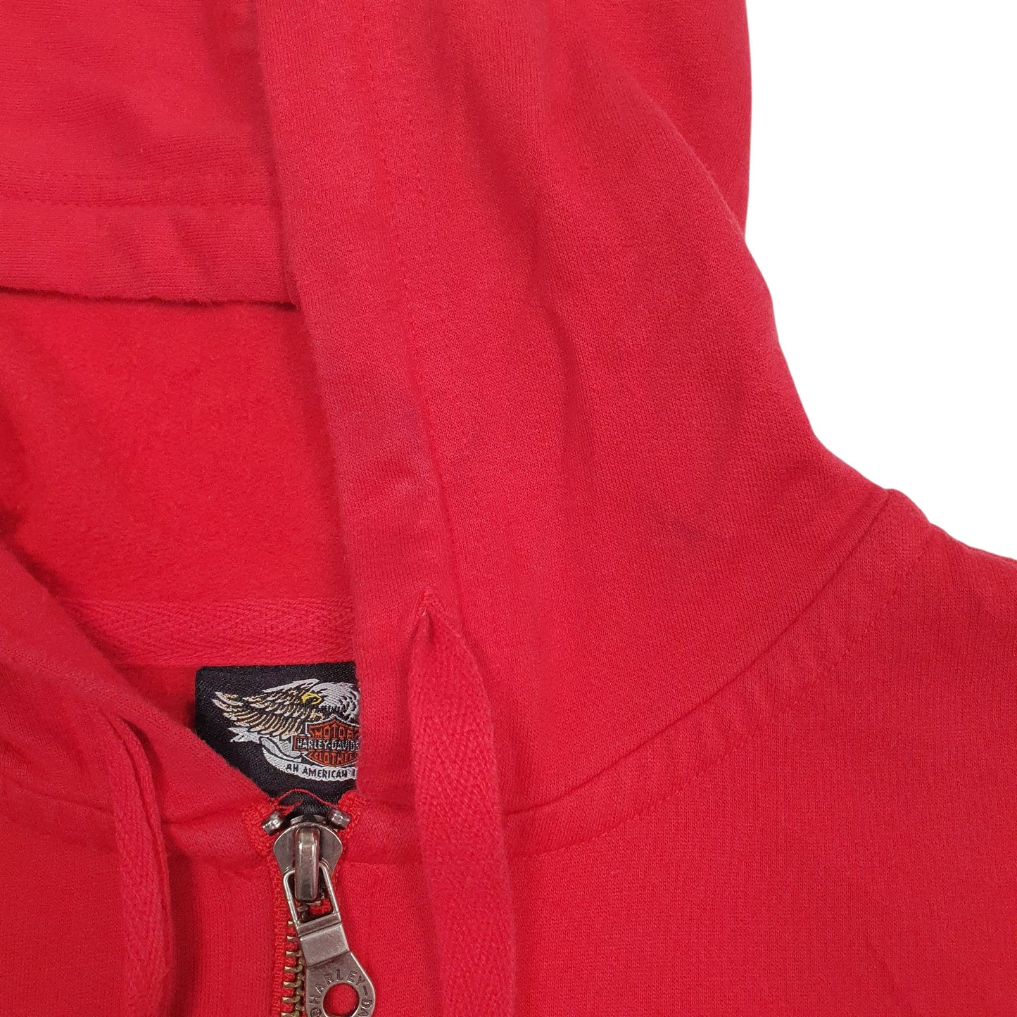 Womens Red Harley Davidson  Full Zip Jumper