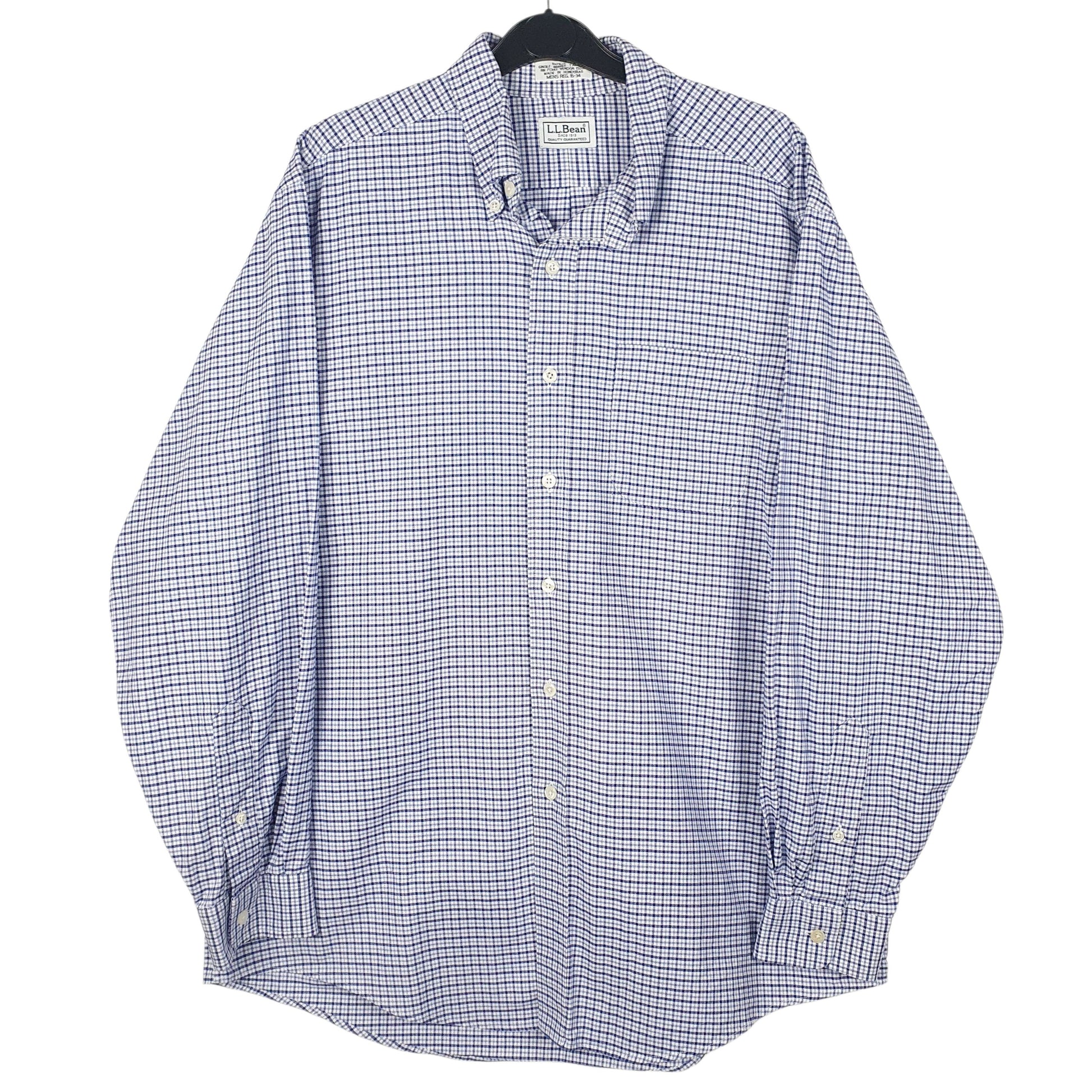 Mens Blue L.L.Bean  Long Sleeve Shirt