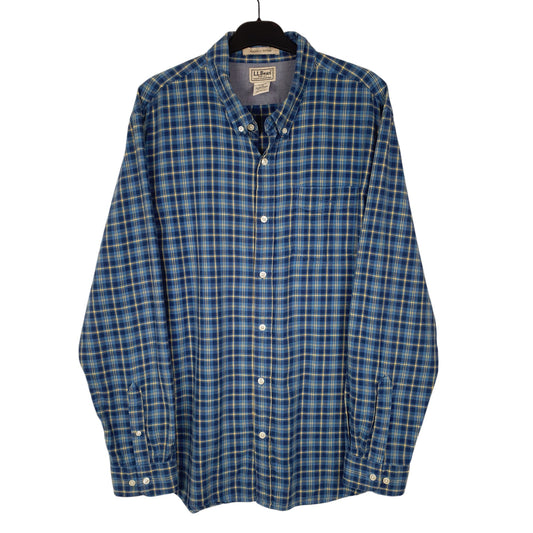 Mens Blue L.L.Bean  Long Sleeve Shirt