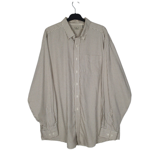 Mens Cream L.L.Bean  Long Sleeve Shirt