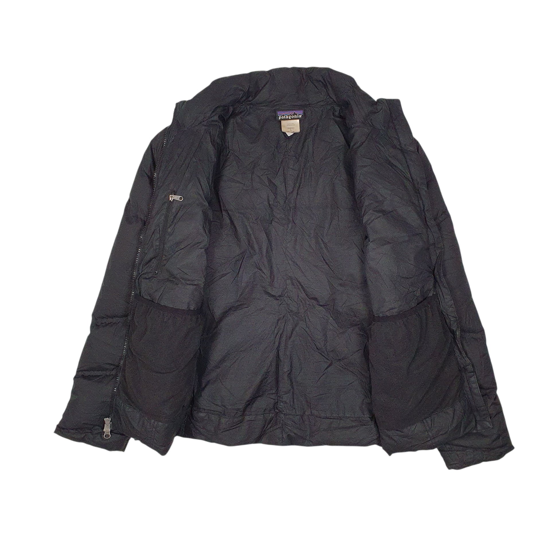 Womens Black Patagonia Upside of Down Vintage 2000s  Coat