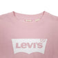 Womens Pink Levis Spellout Crewneck Jumper