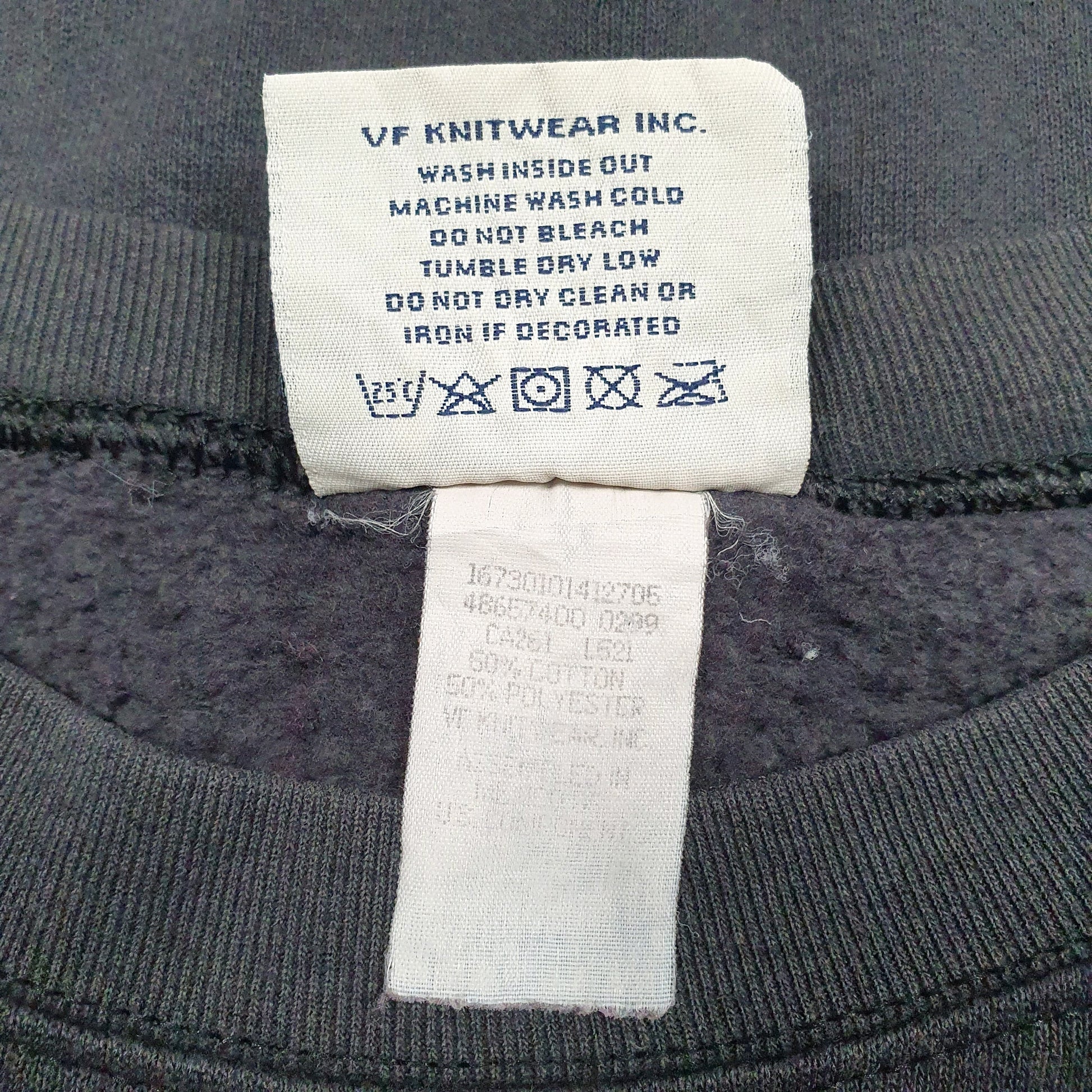 Mens Black VF Knitwear Nutmeg Mills Vintage 90s NBA Portland Blazers Crewneck Jumper