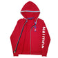 Mens Red Nautica  Full Zip Jumper