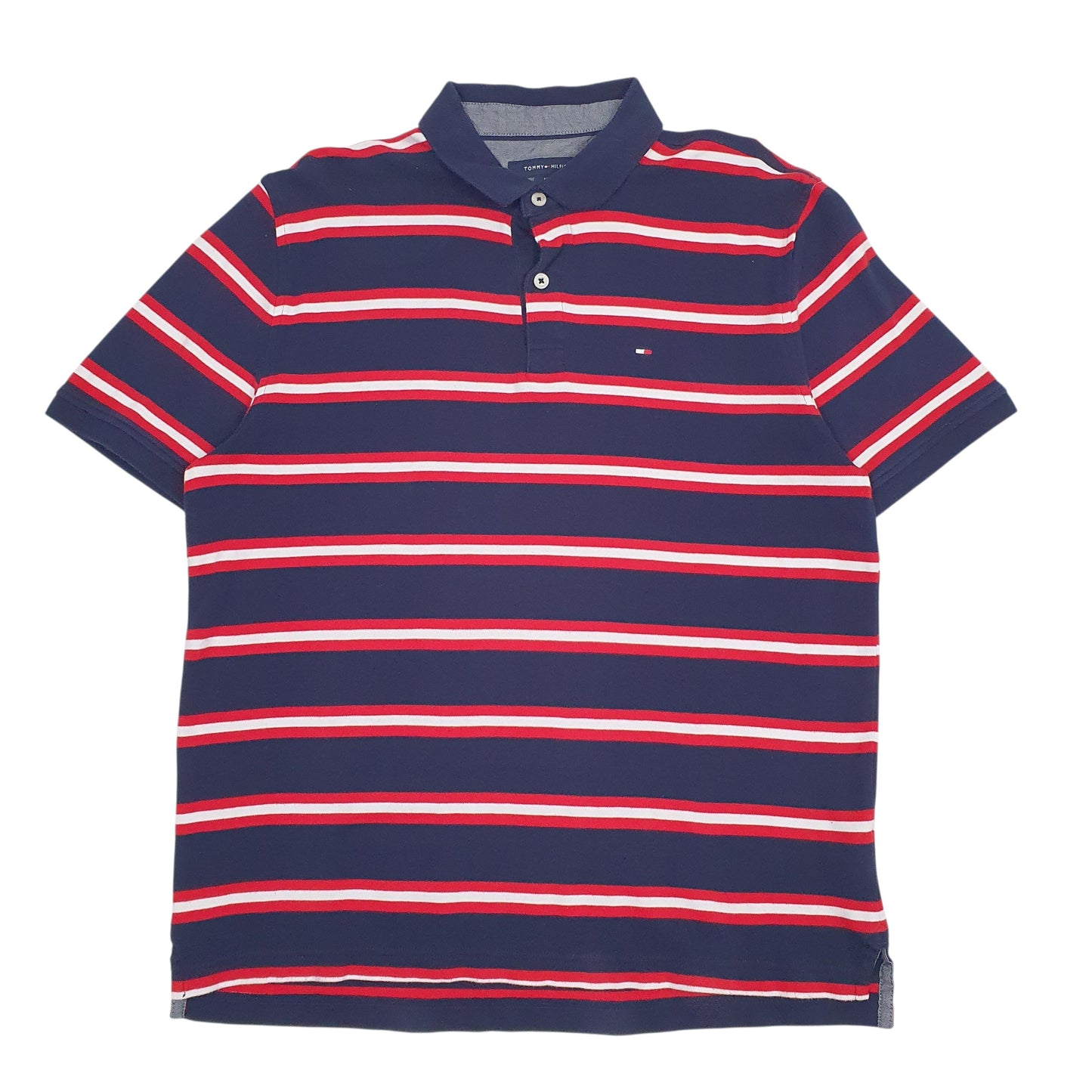 Mens Navy Tommy Hilfiger  Short Sleeve Polo Shirt