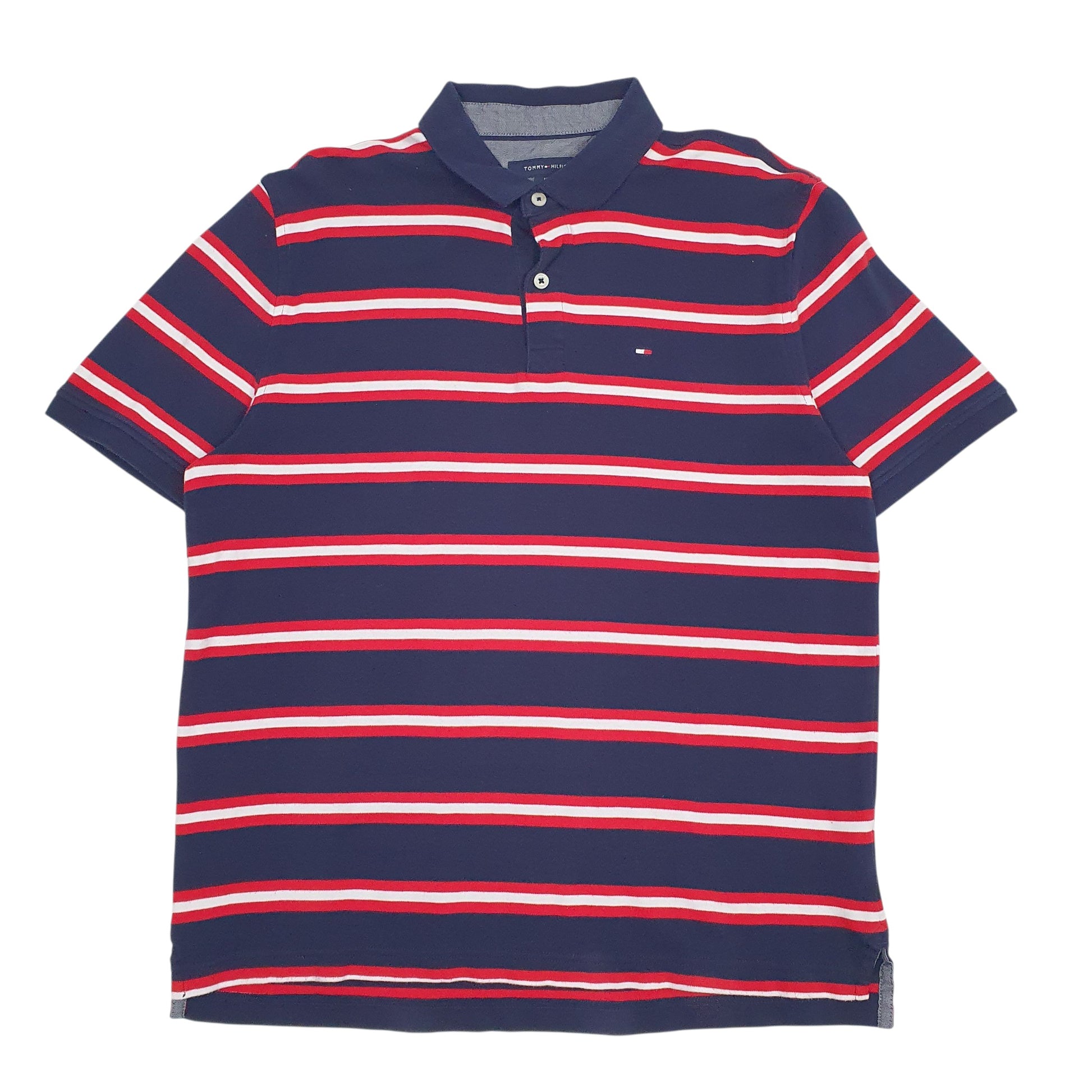 Mens Navy Tommy Hilfiger  Short Sleeve Polo Shirt