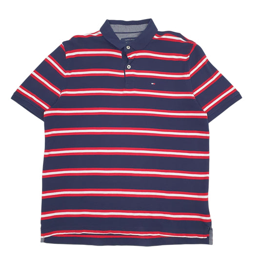 Mens Navy Tommy Hilfiger  Short Sleeve Polo Shirt