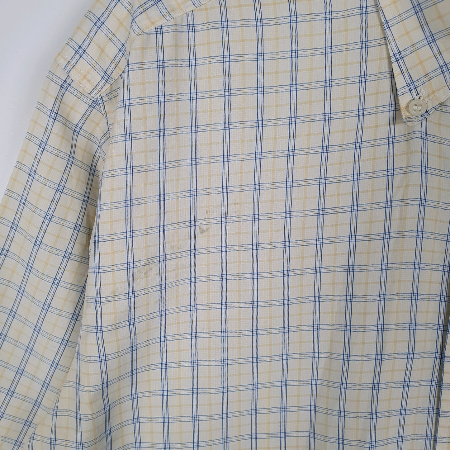 Mens Yellow Burberry Vintage 90s  Shirt