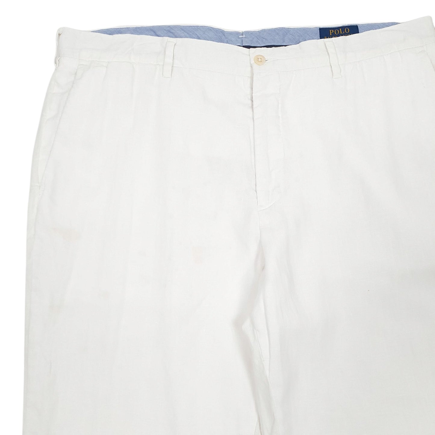 Mens White Polo Ralph Lauren   Trousers