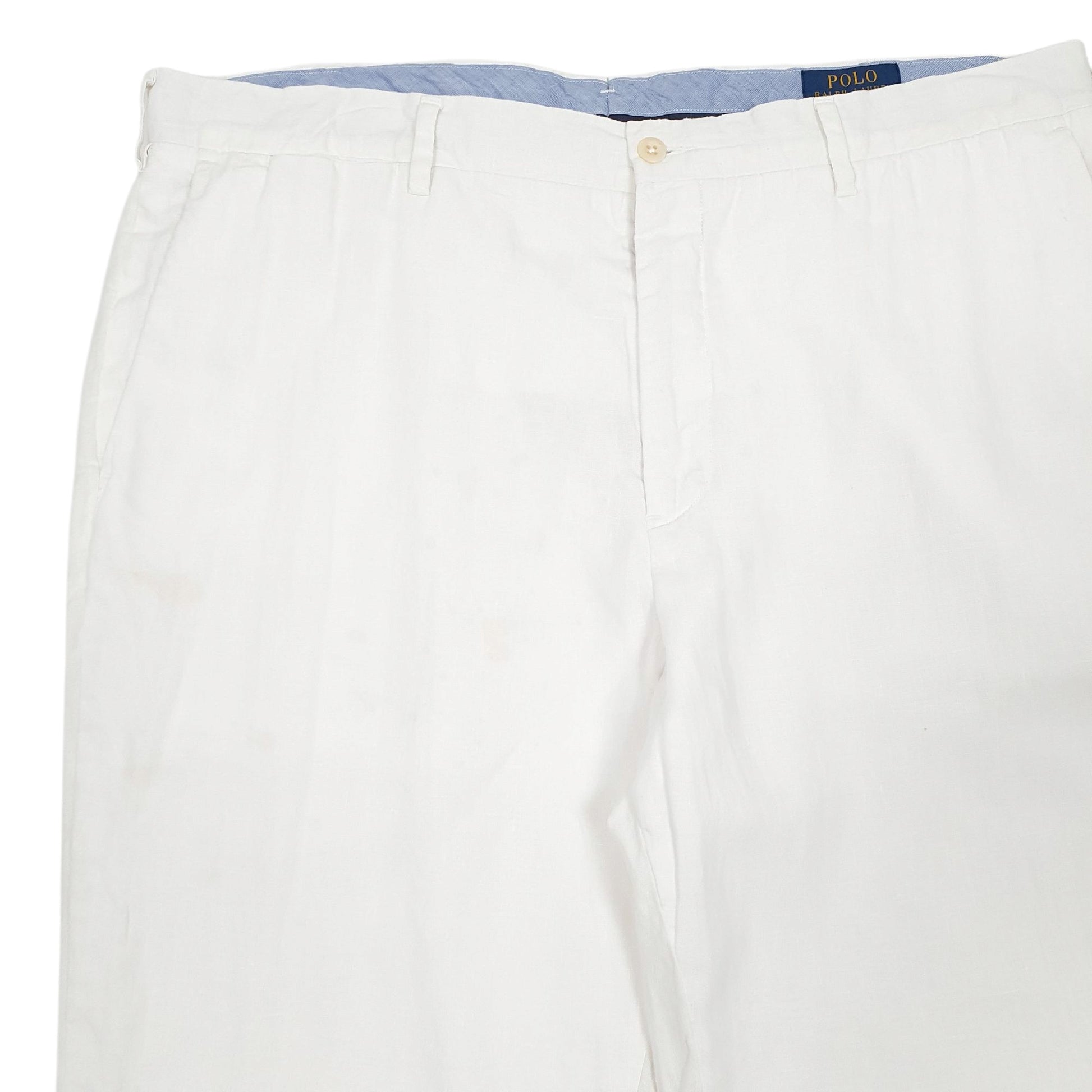 Mens White Polo Ralph Lauren   Trousers