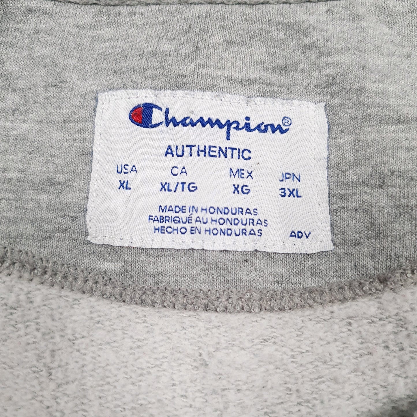 Mens Grey Champion  Crewneck Jumper