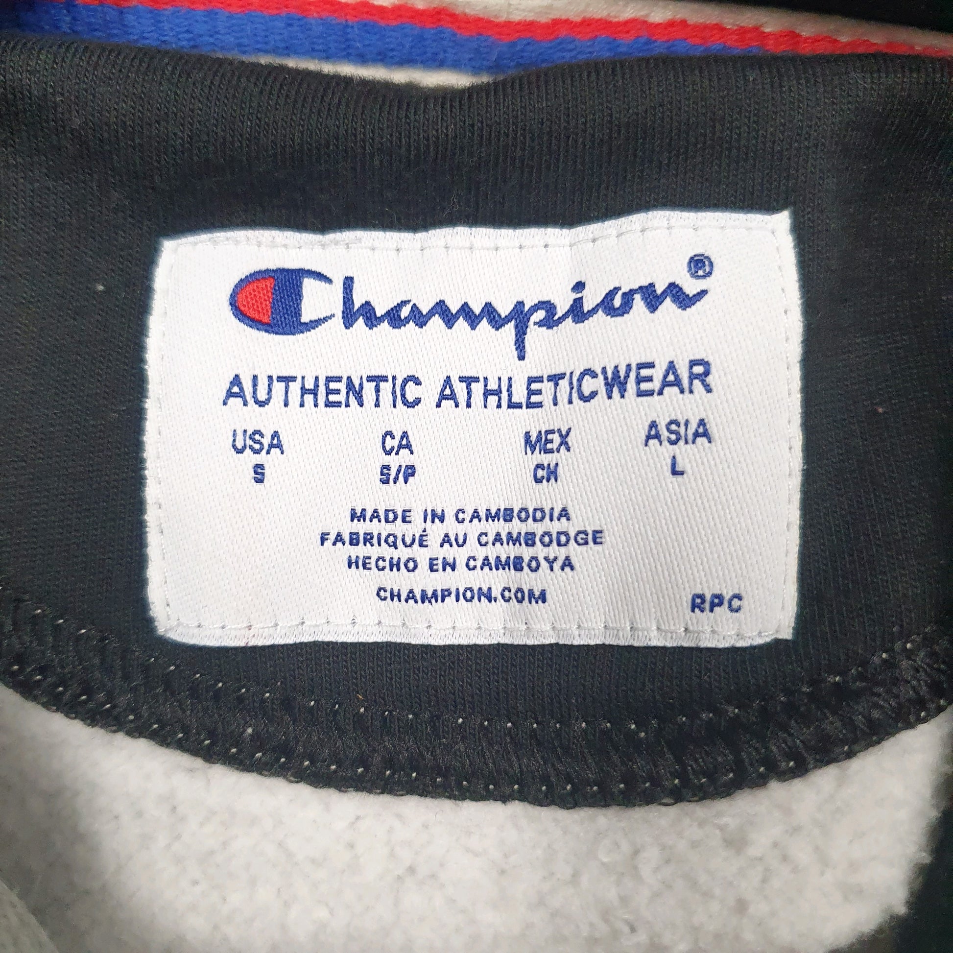 Mens Grey Champion  Hoodie Jumper