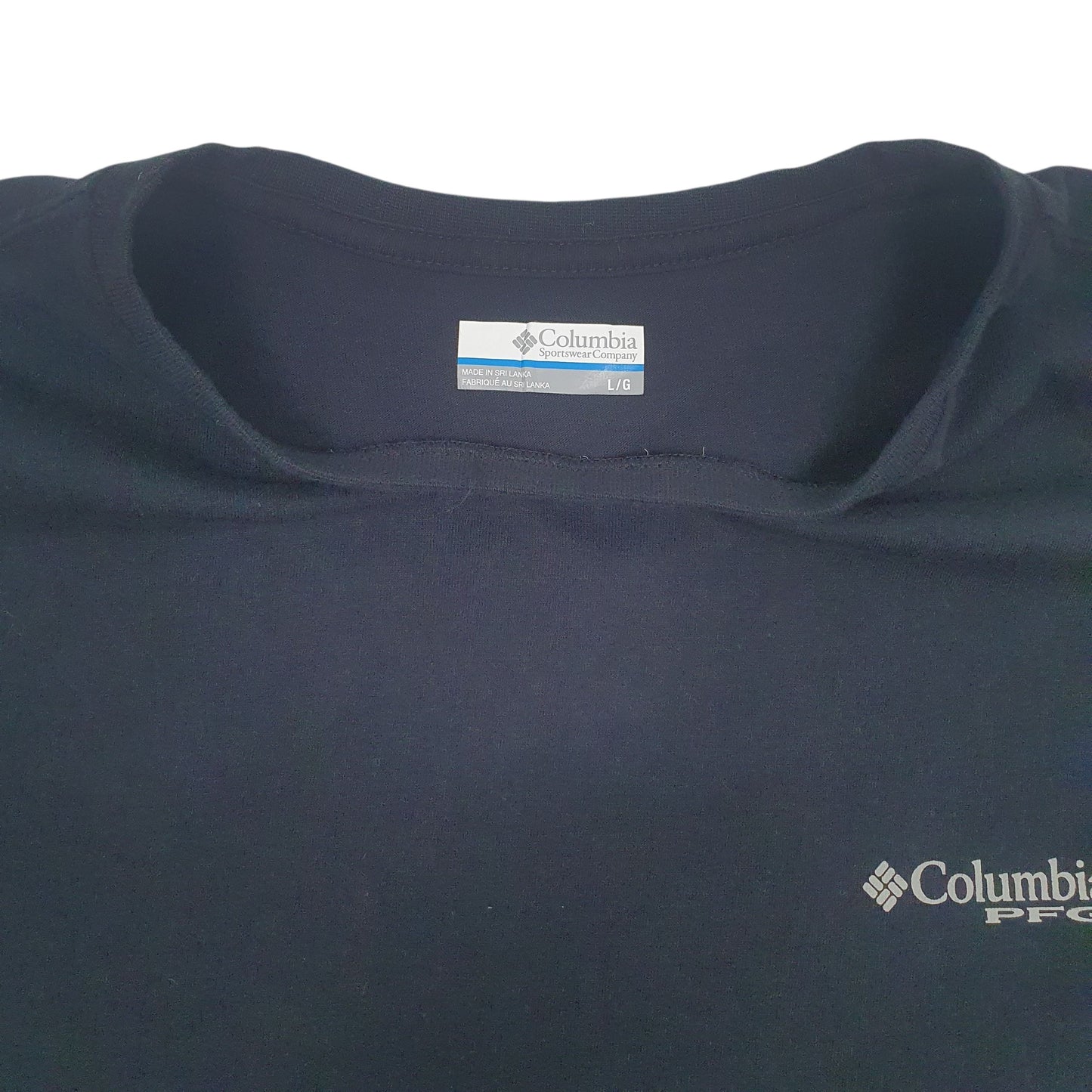 Mens Black Columbia Sportswear Company PFG Crewneck T Shirt