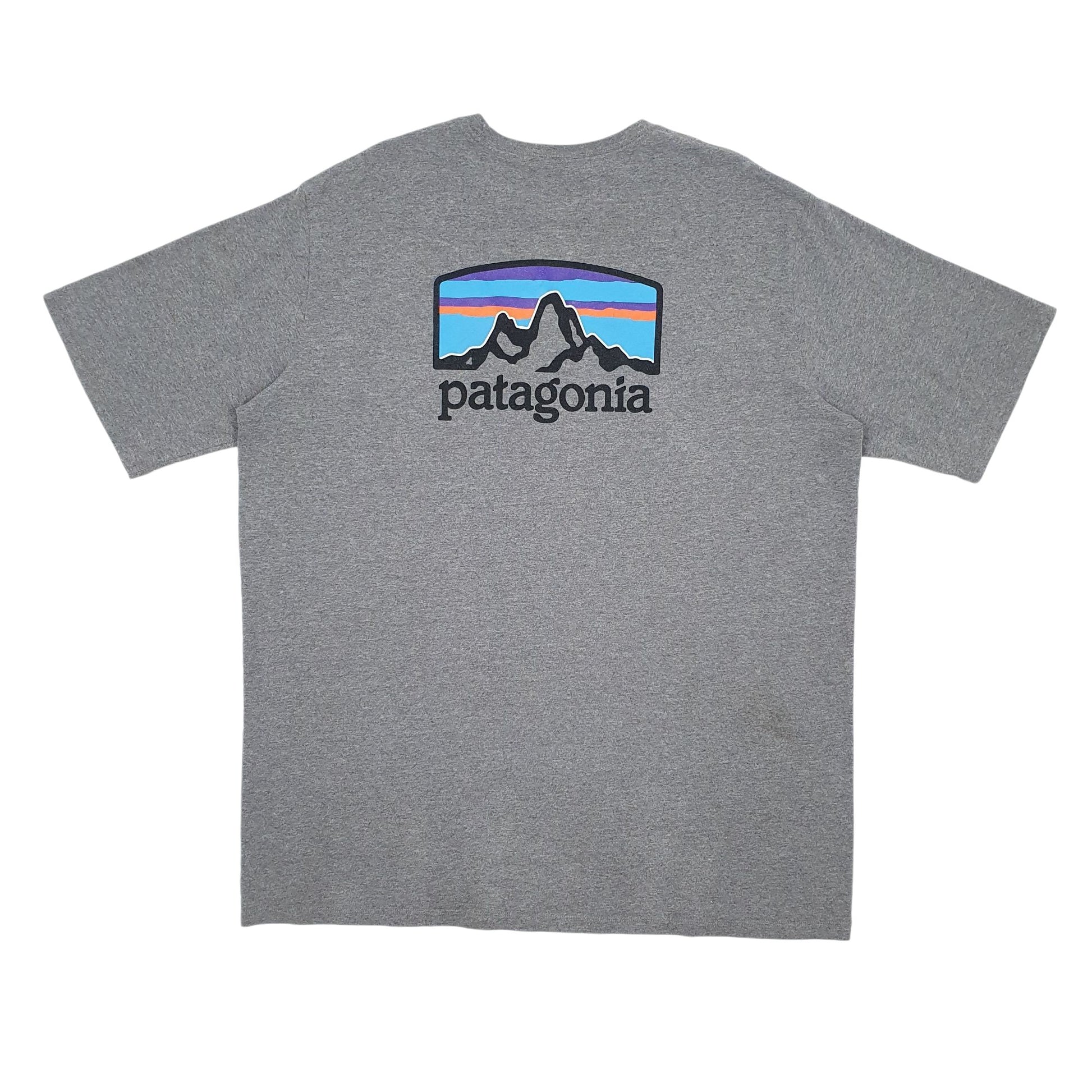 Mens Grey Patagonia   T Shirt
