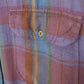 Mens Purple Polo Ralph Lauren Vintage 90s Plaid  Shirt