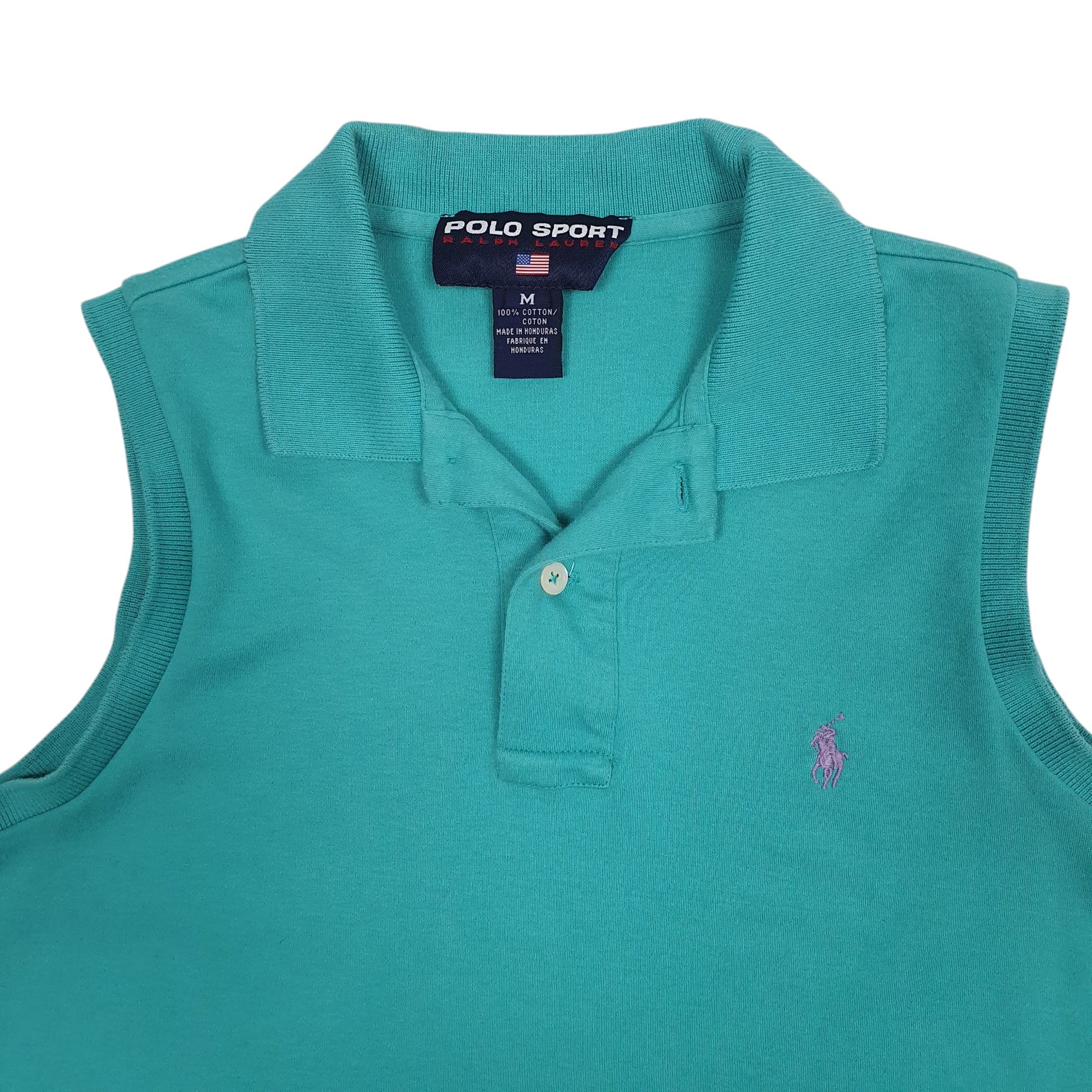 Womens Blue Ralph Lauren Polo Sport Vest Top  Polo Shirt